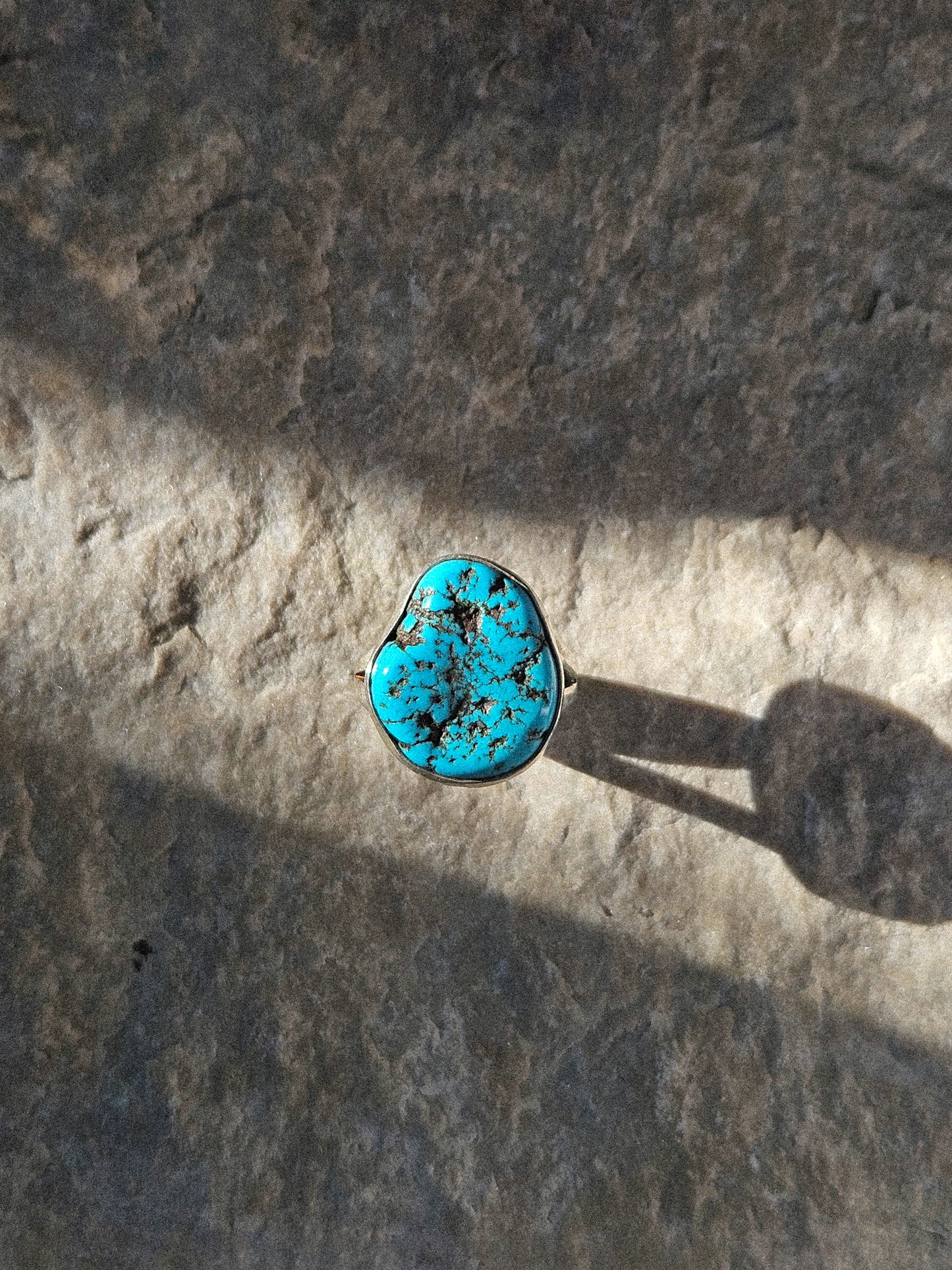 KINGMAN NUGGET TURQUOISE RING LARGE - SZ 8