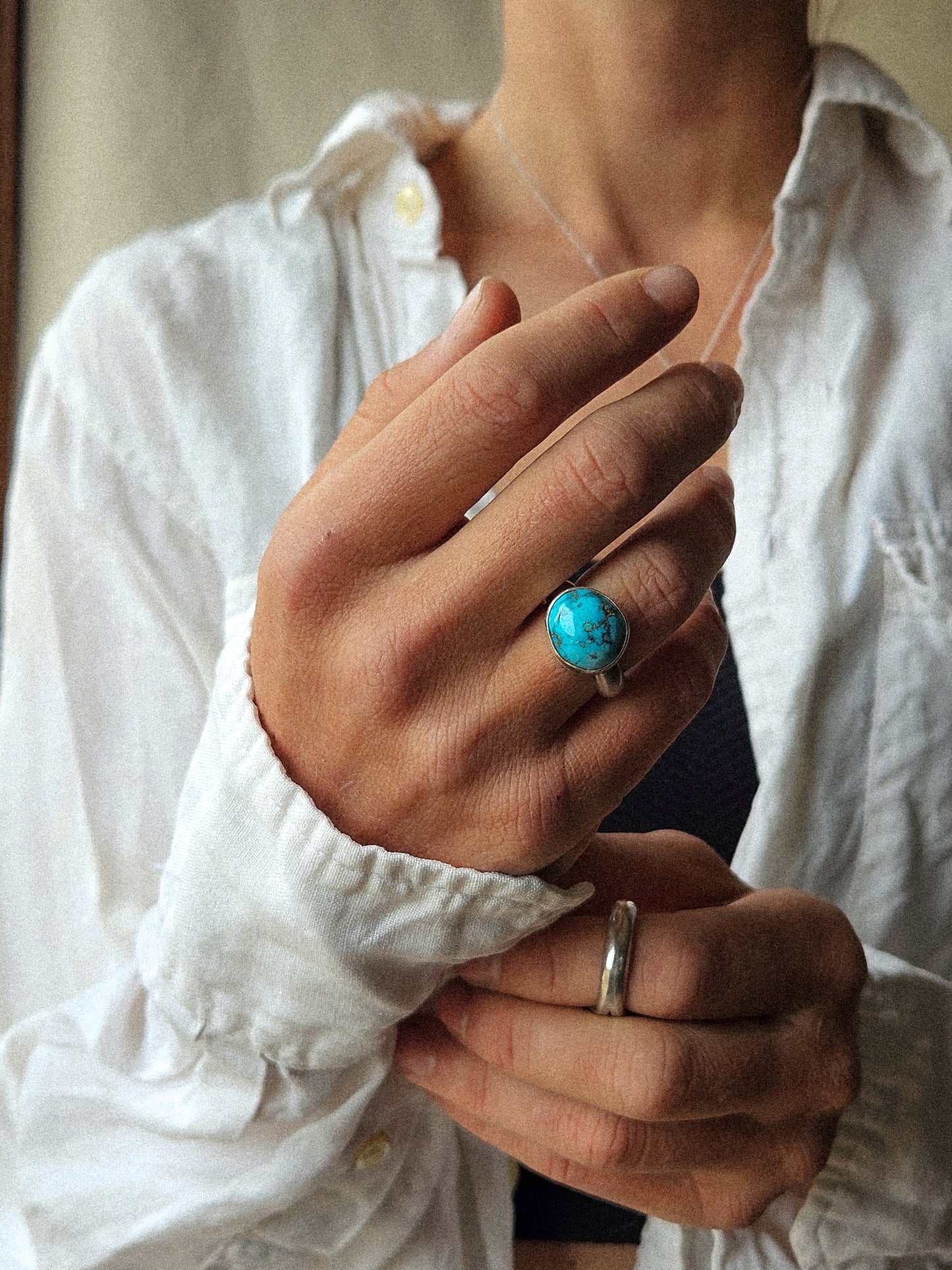 SKY POND RING - HUBEI TURQUOISE SZ 7.25