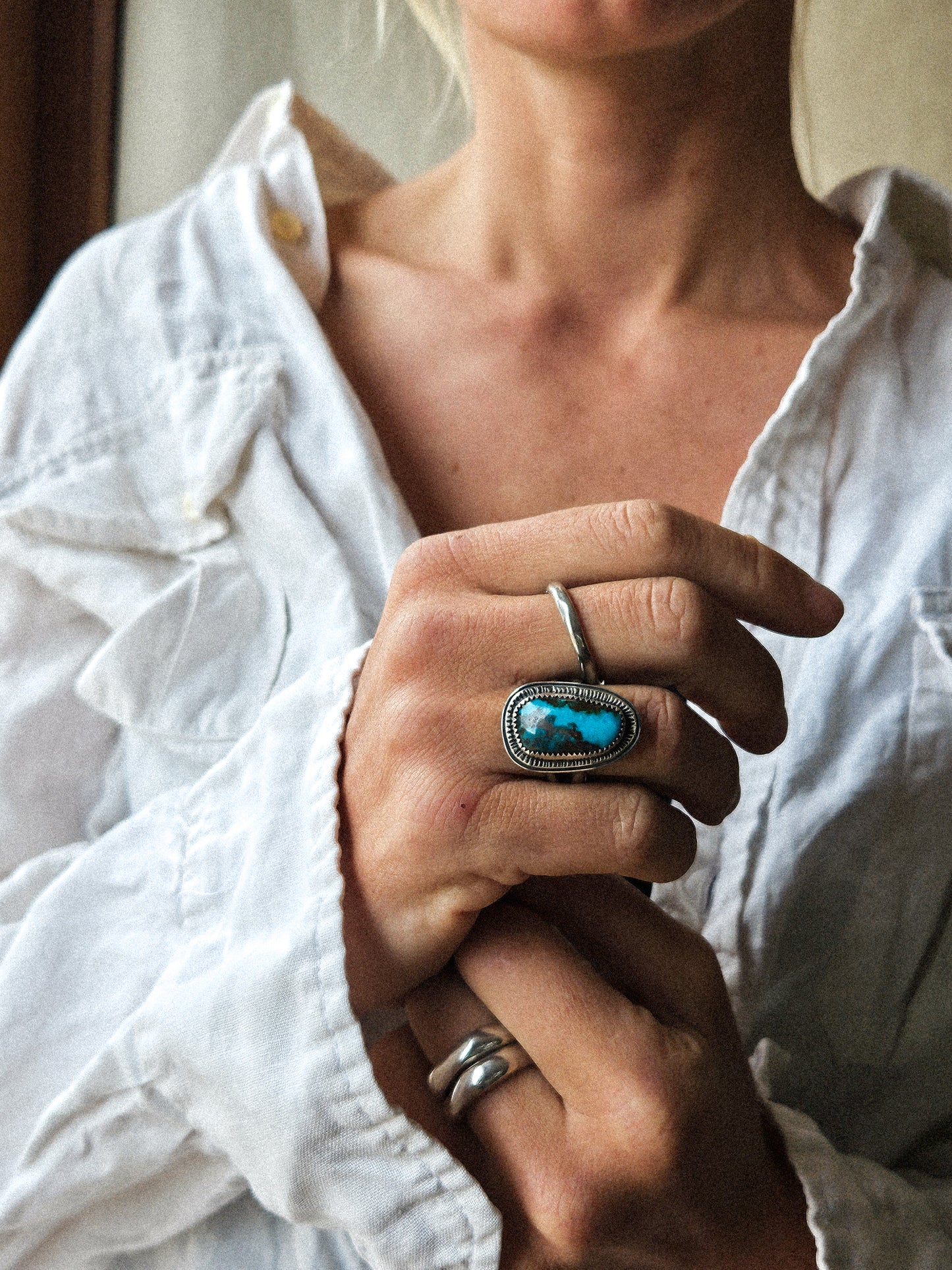BEAMS RING - PERSIAN TURQUOISE SZ. 7