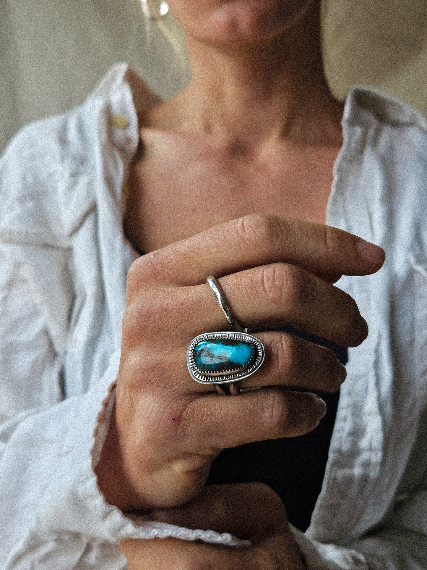 BEAMS RING - PERSIAN TURQUOISE SZ. 7